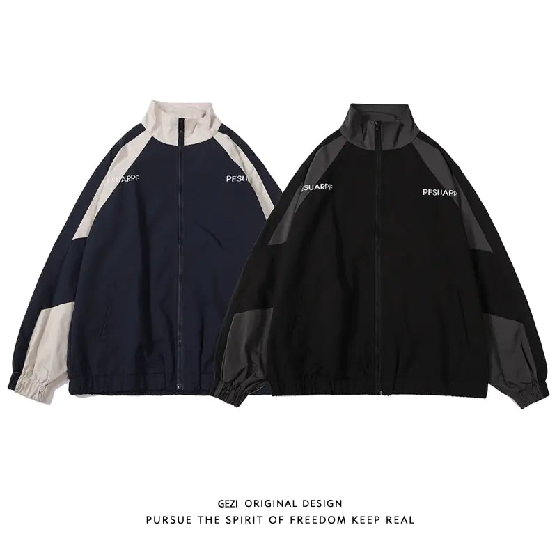 Streetwear Varsity Patchwork Jacket
