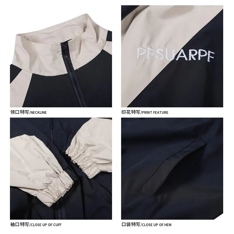 Streetwear Varsity Patchwork Jacket
