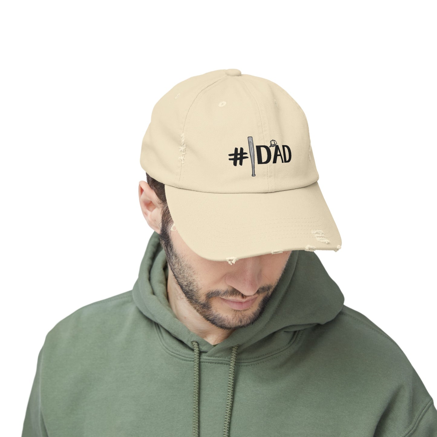 Men Number One Father Distressed Cap