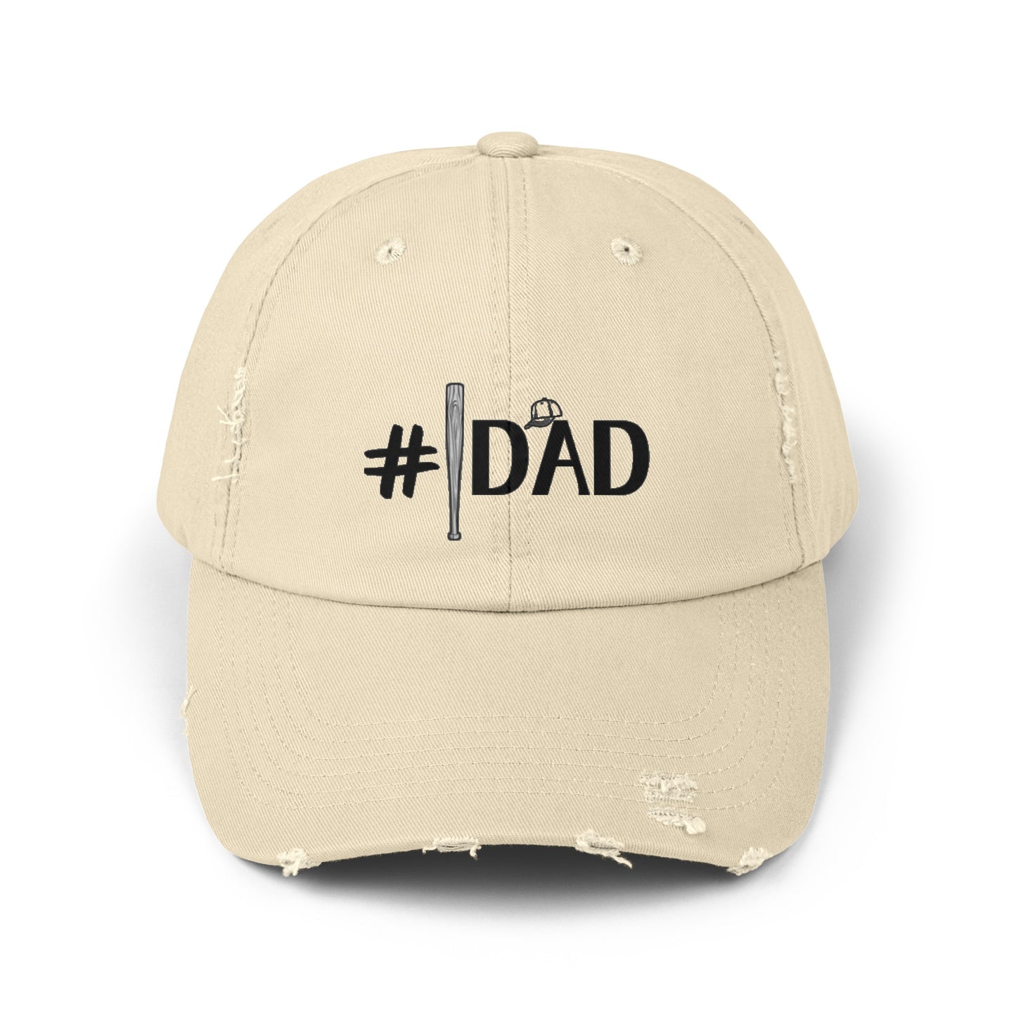 Men Number One Father Distressed Cap
