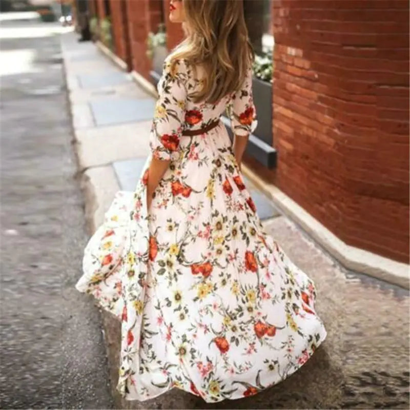 Chic Floral Maxi Dress
