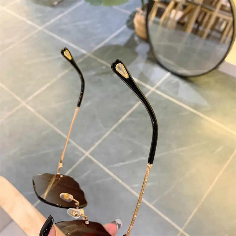 Vintage Clip Frameless Sunglasses