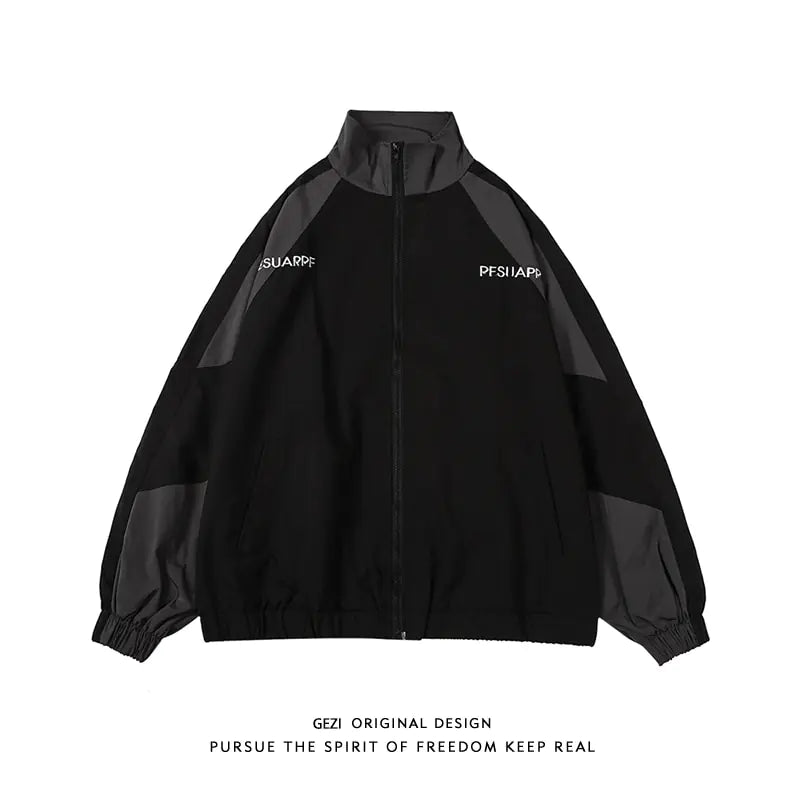 Streetwear Varsity Patchwork Jacket