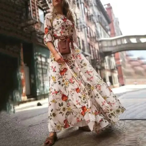 Chic Floral Maxi Dress