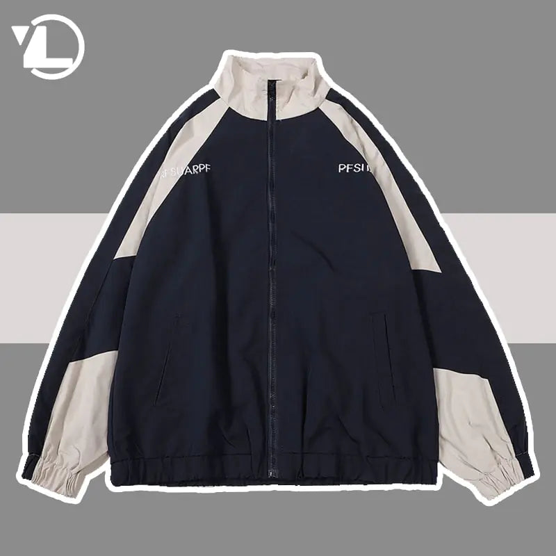 Streetwear Varsity Patchwork Jacket